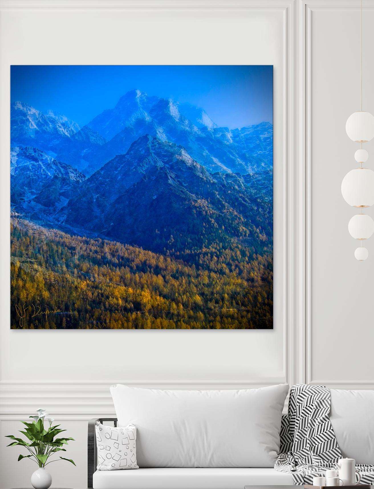 King of the mountain II by Jean-François Dupuis on GIANT ART - brown landscape