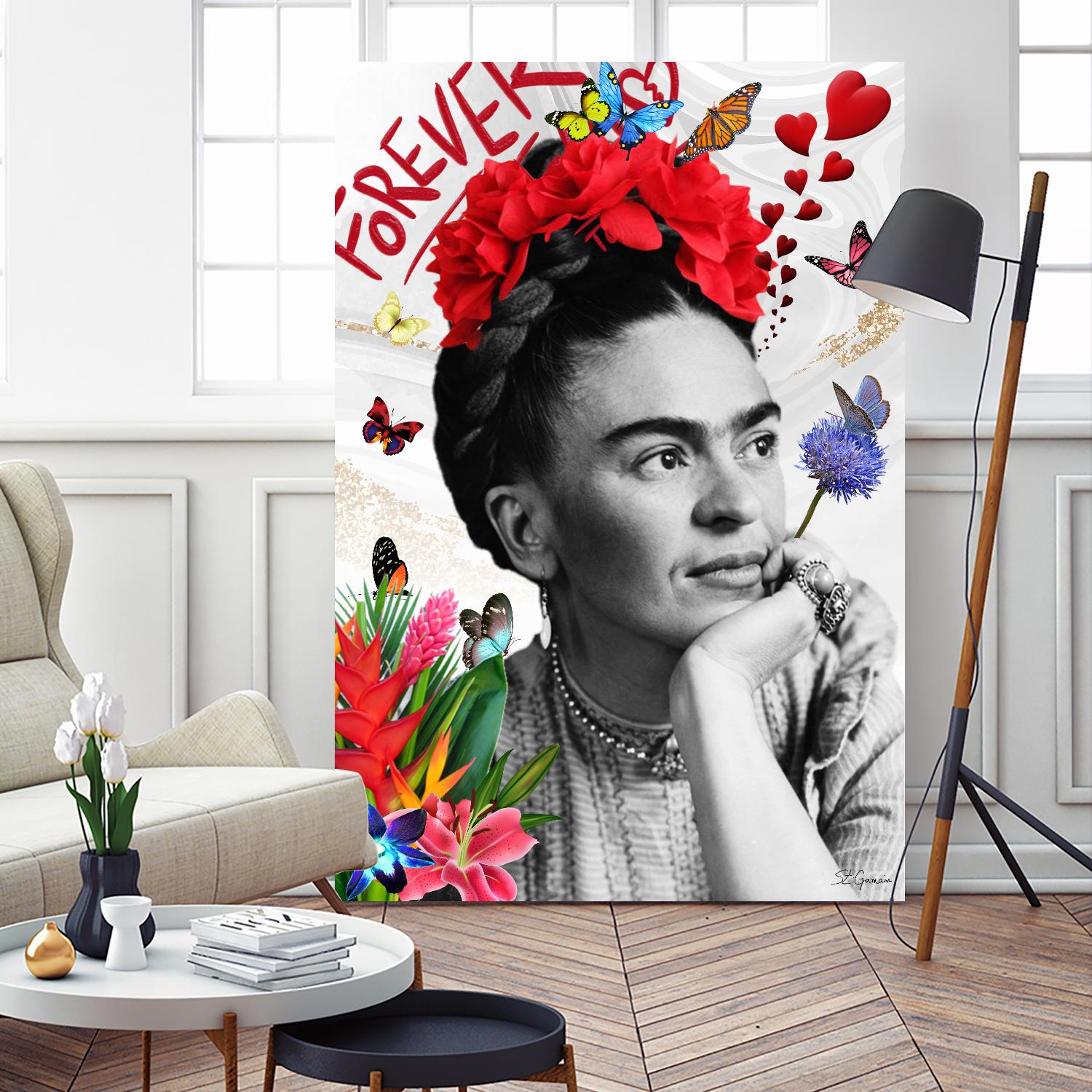 Forever by Carole St-Germain on GIANT ART - red photograph frida