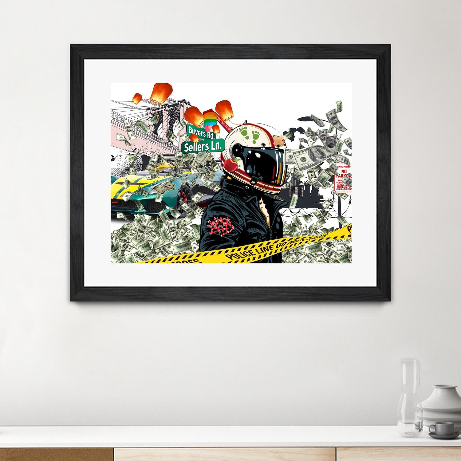 Urban Street by Carole St-Germain on GIANT ART - red digital police