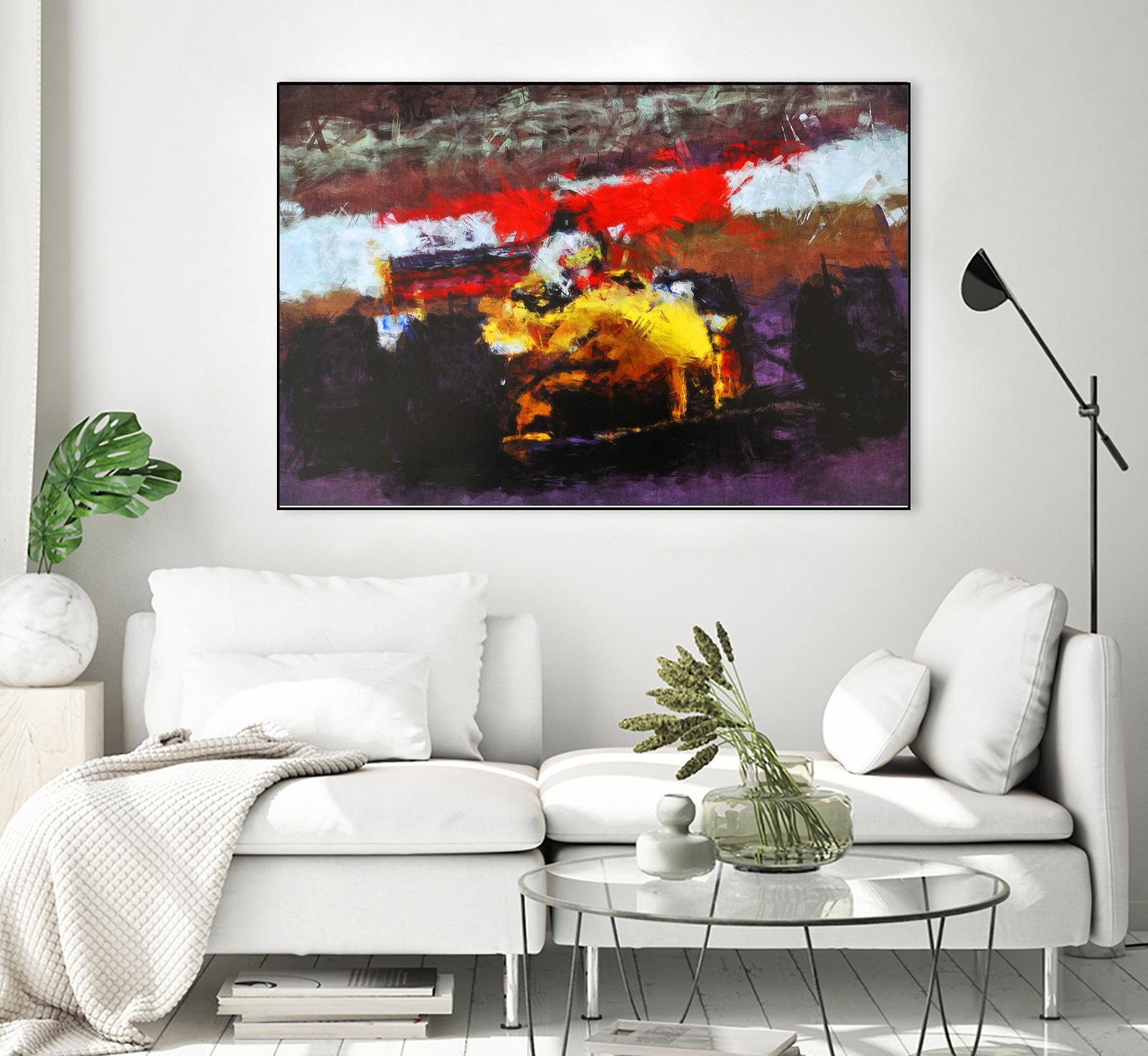 Racing car 5 by Jean-François Dupuis on GIANT ART - red transportation voiture de course