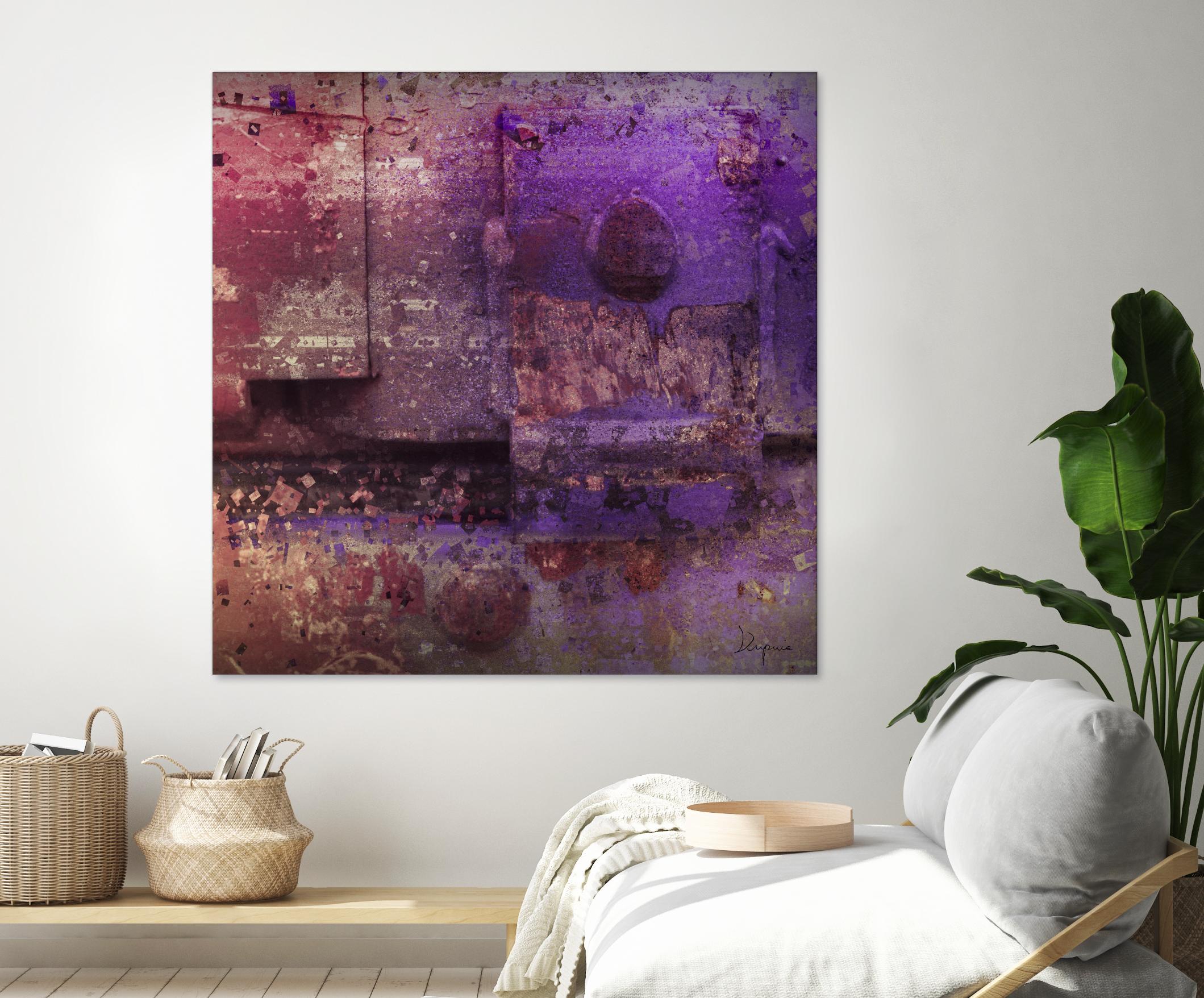 Mauve Désir VIII by Jean-François Dupuis on GIANT ART - pink abstract rust