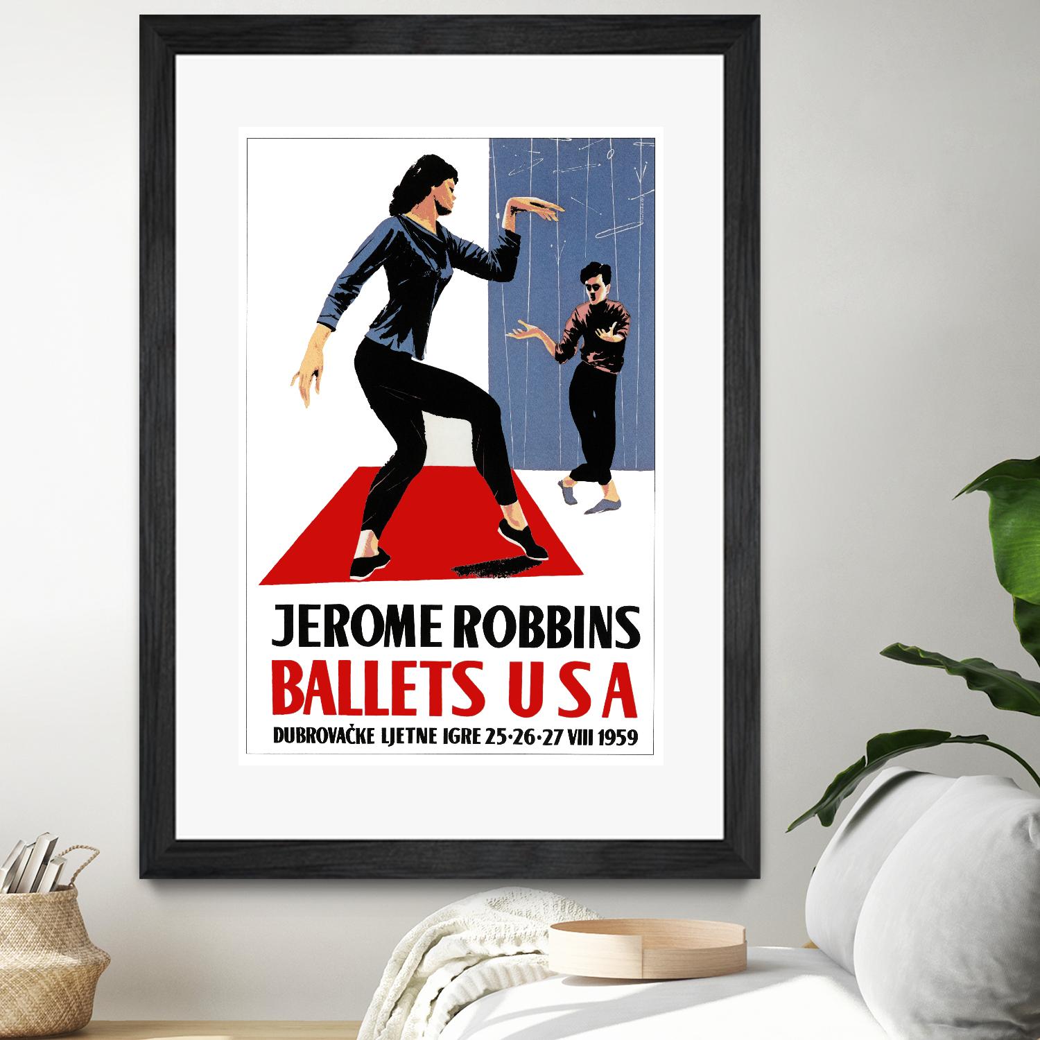 Ballets USA by Archive on GIANT ART - red vintage usa