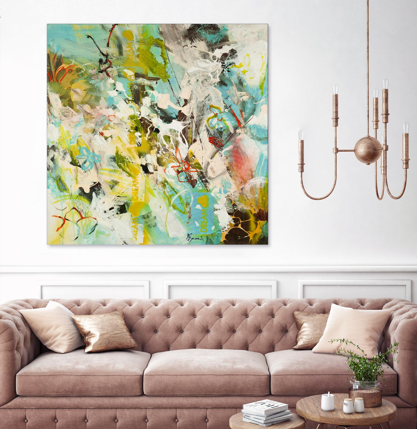Sweet Dream I by Doris Savard on GIANT ART - pink abstract