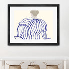 Blue reflection by M Studio on GIANT ART - beige minimalist