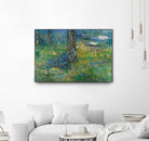 Guy L'heureux I by Diane Lambin on GIANT ART - green abstract forest