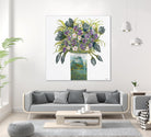 Garden Bouquet - Blue - 4 by Lori Dubois on GIANT ART - white floral bouquet