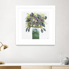 Garden Bouquet - Blue - 4 by Lori Dubois on GIANT ART - white floral bouquet