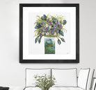 Garden Bouquet - Blue - 4 by Lori Dubois on GIANT ART - white floral bouquet