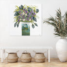 Garden Bouquet - Blue - 4 by Lori Dubois on GIANT ART - white floral bouquet