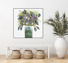 Garden Bouquet - Blue - 4 by Lori Dubois on GIANT ART - white floral bouquet