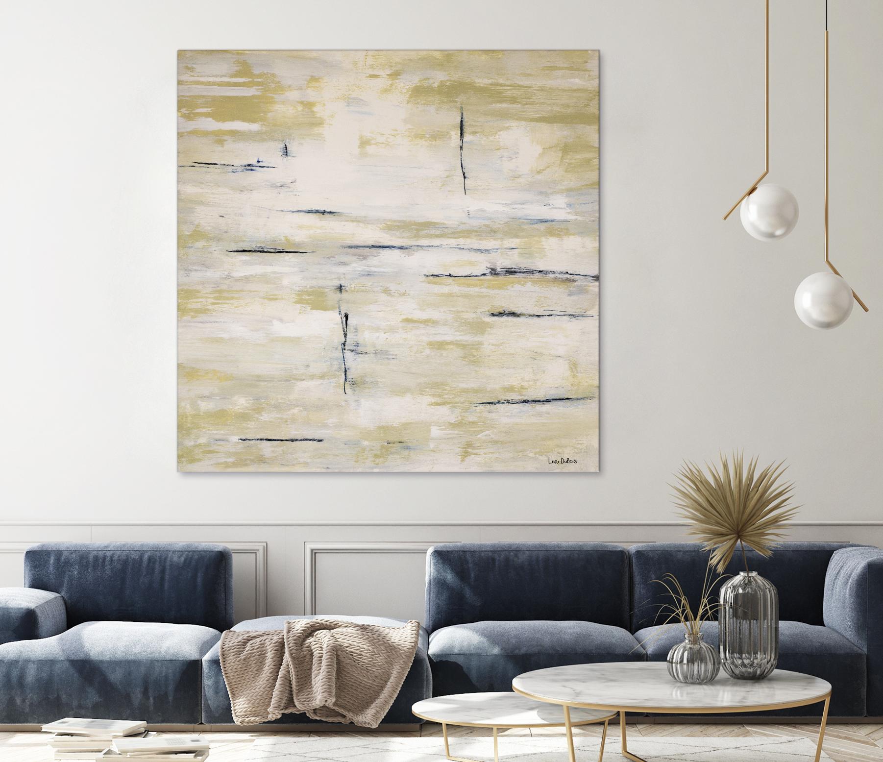 RainWater - Beige by Lori Dubois on GIANT ART - beige abstract ton sur ton