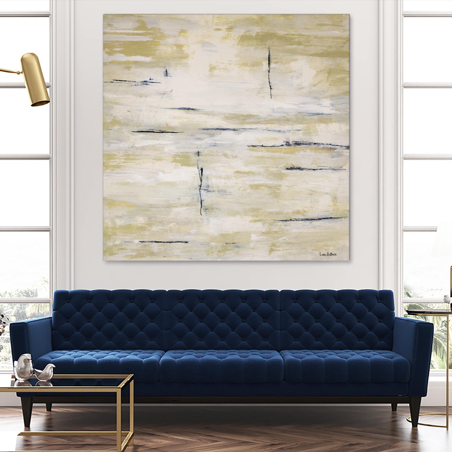 RainWater - Beige by Lori Dubois on GIANT ART - beige abstract ton sur ton