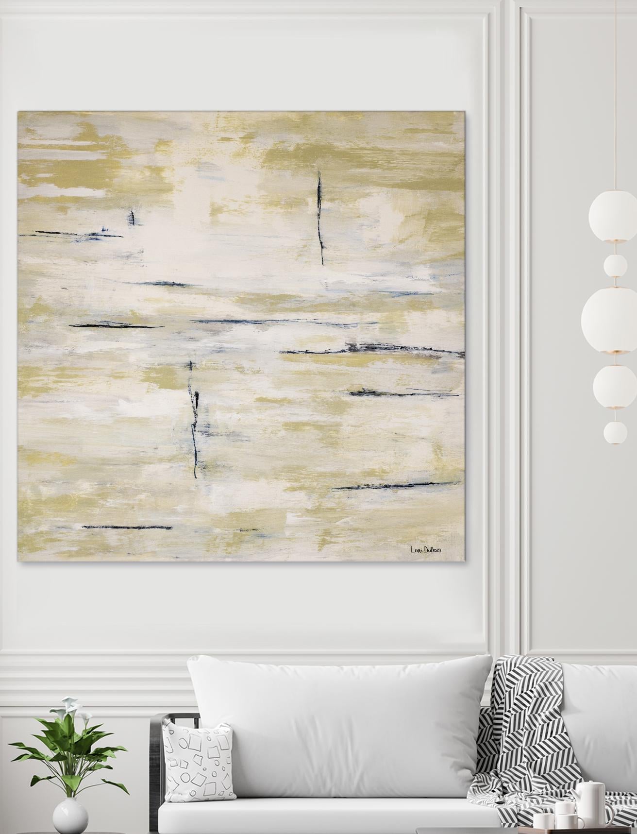 RainWater - Beige by Lori Dubois on GIANT ART - beige abstract ton sur ton