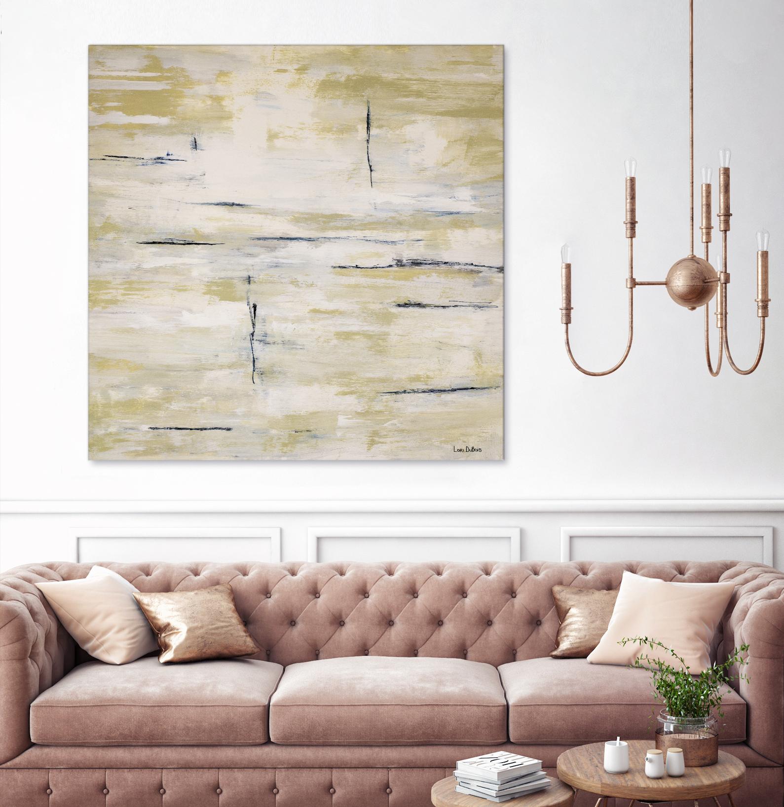RainWater - Beige by Lori Dubois on GIANT ART - beige abstract ton sur ton