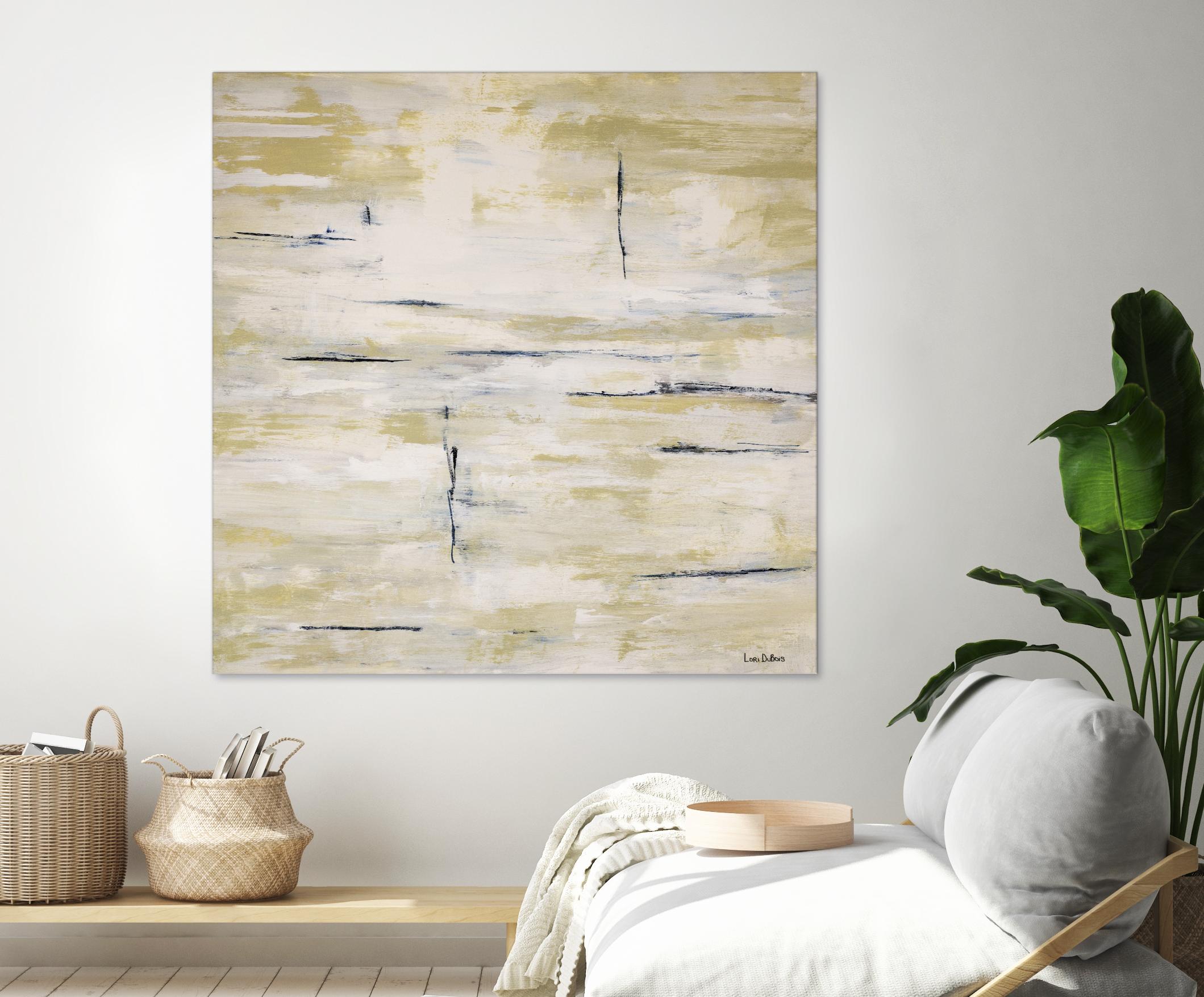 RainWater - Beige by Lori Dubois on GIANT ART - beige abstract ton sur ton
