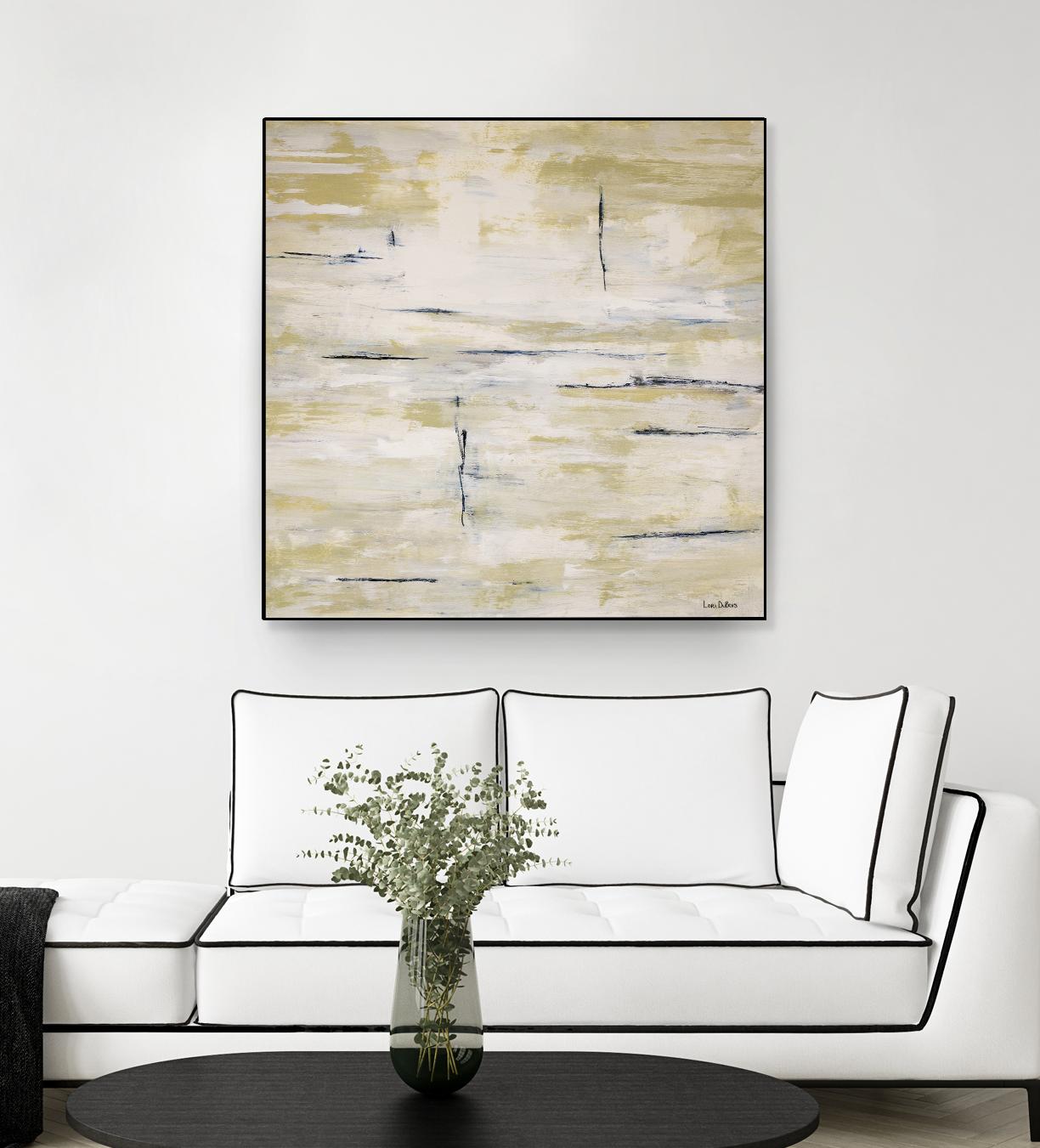 RainWater - Beige by Lori Dubois on GIANT ART - beige abstract ton sur ton