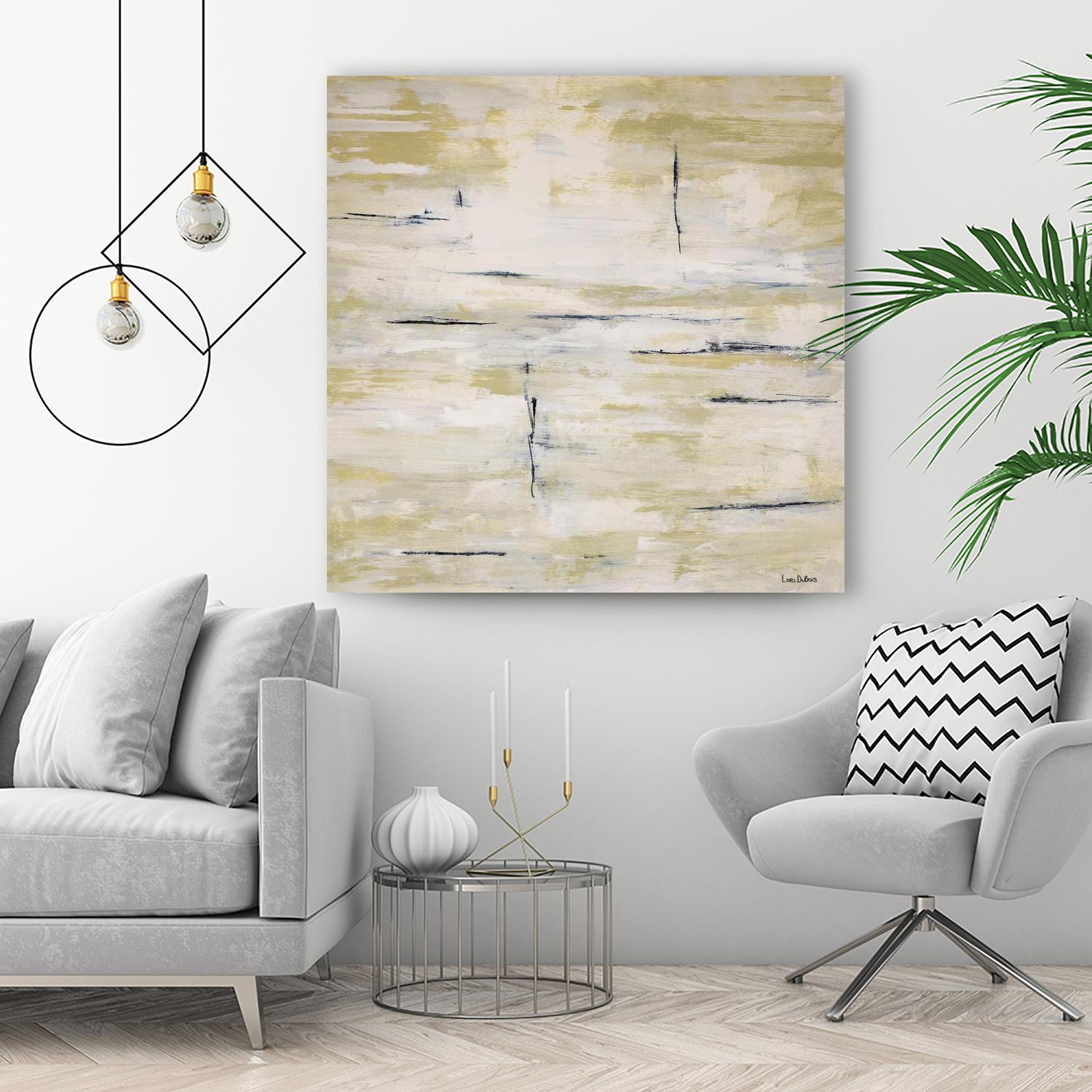 RainWater - Beige by Lori Dubois on GIANT ART - beige abstract ton sur ton