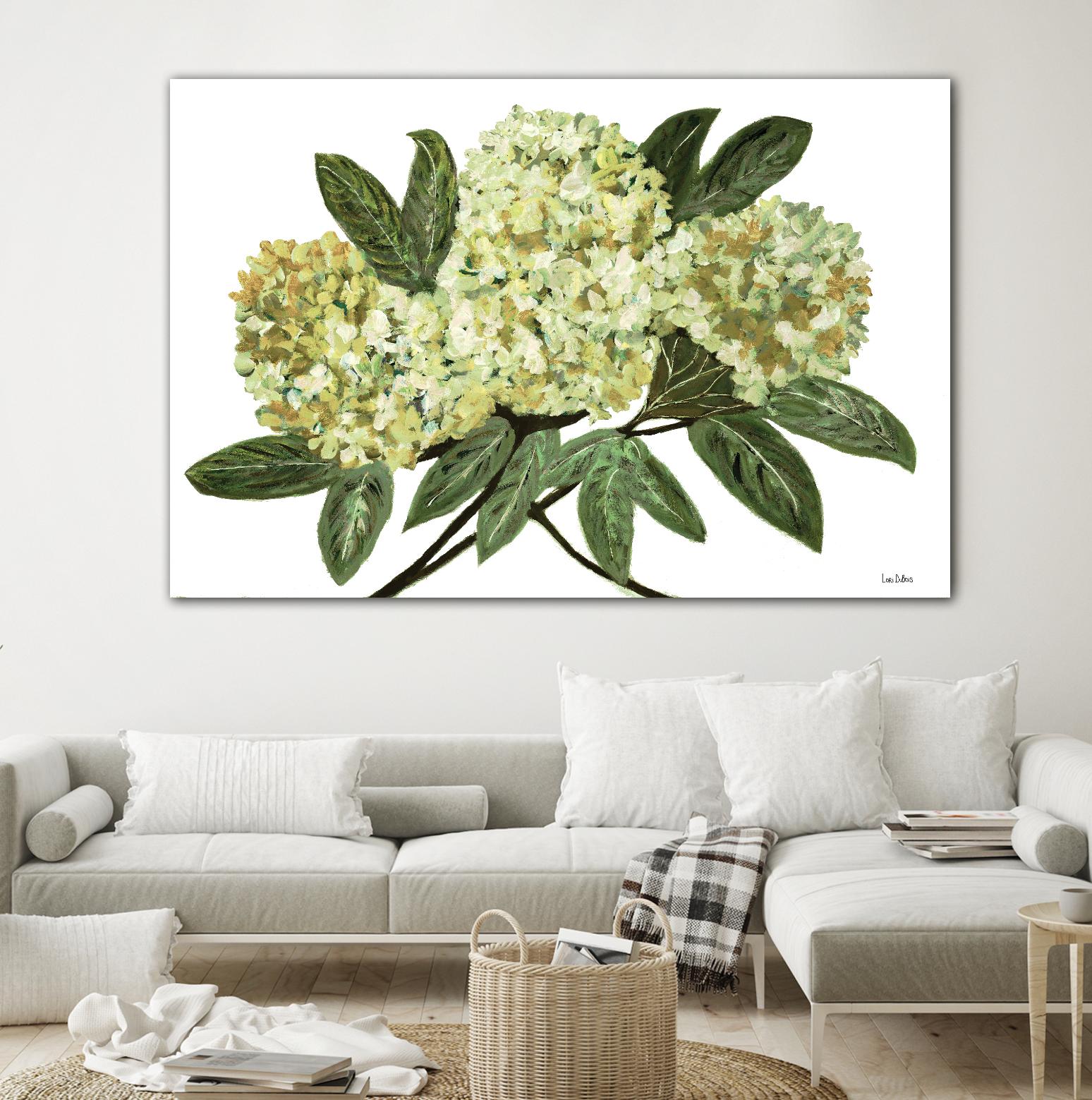 Fresh Bouquet - Lavender-1 by Lori Dubois on GIANT ART - beige floral lilas