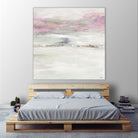 Winter Sky by Lori Dubois on GIANT ART - pink abstract paysage contemporain