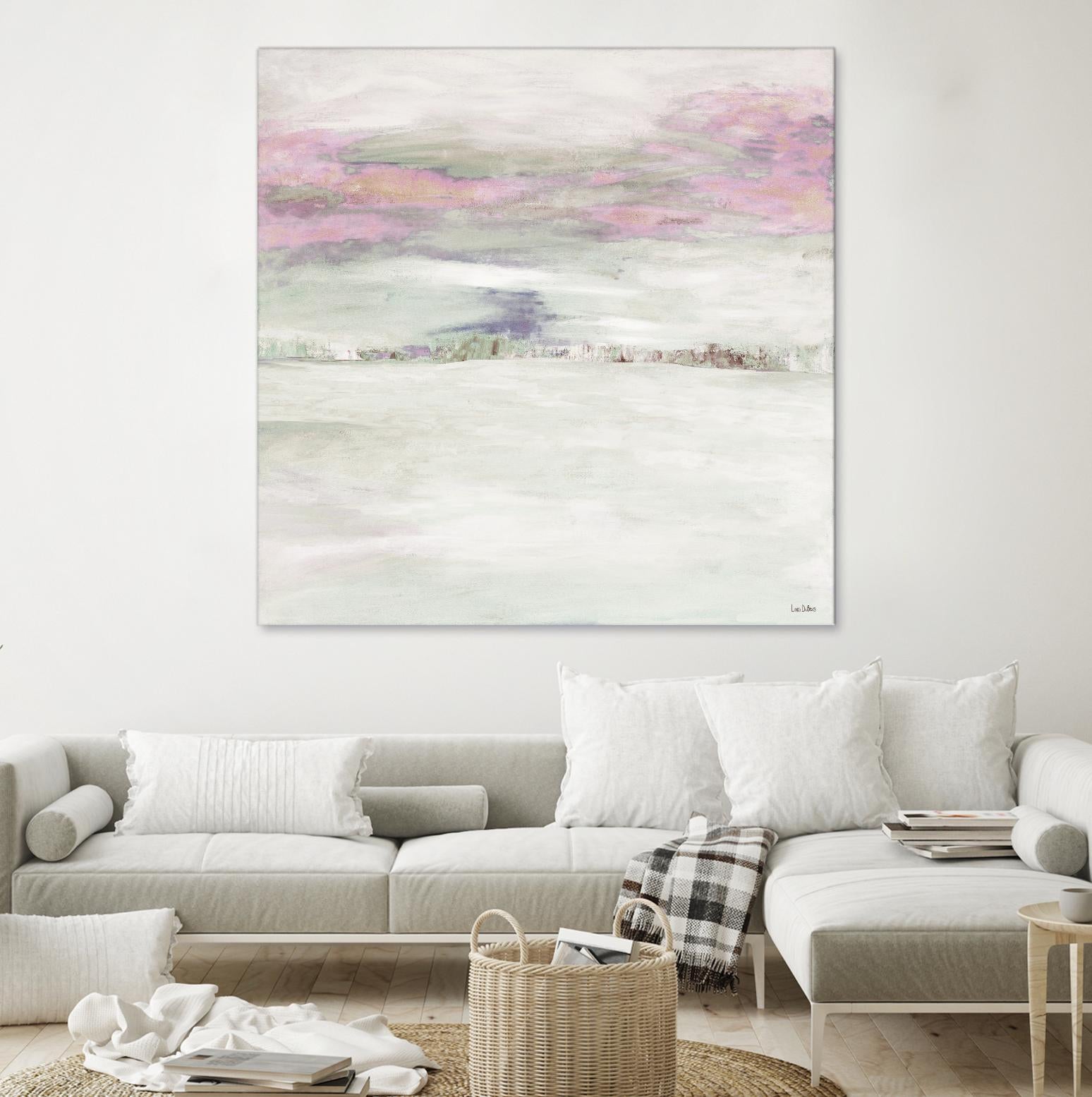 Winter Sky by Lori Dubois on GIANT ART - pink abstract paysage contemporain