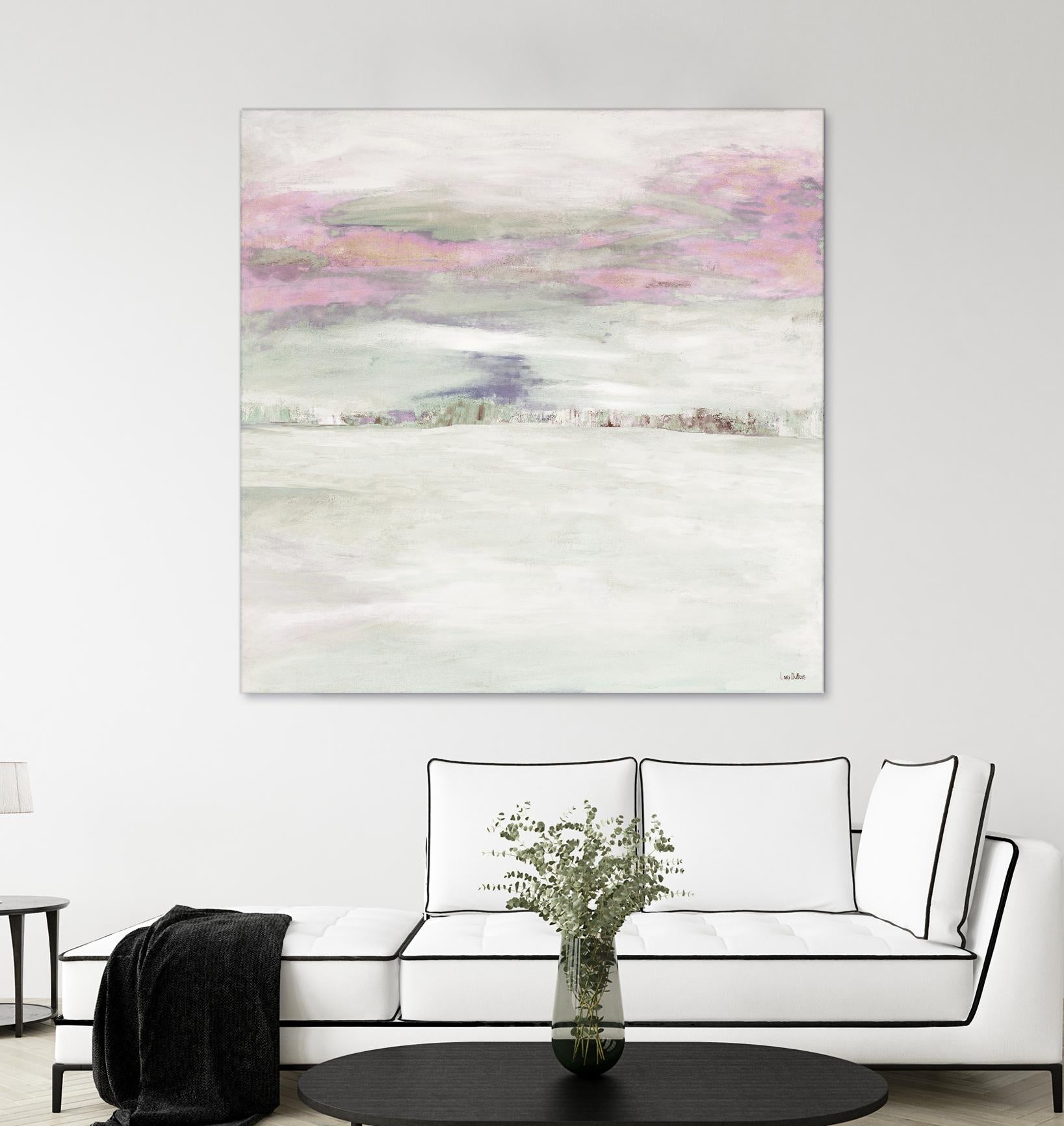 Winter Sky by Lori Dubois on GIANT ART - pink abstract paysage contemporain