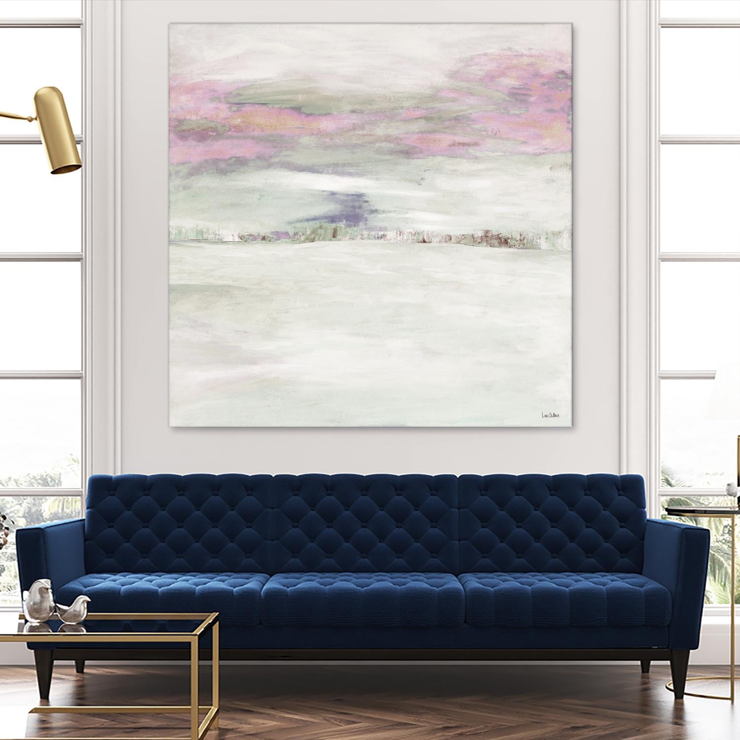Winter Sky by Lori Dubois on GIANT ART - pink abstract paysage contemporain