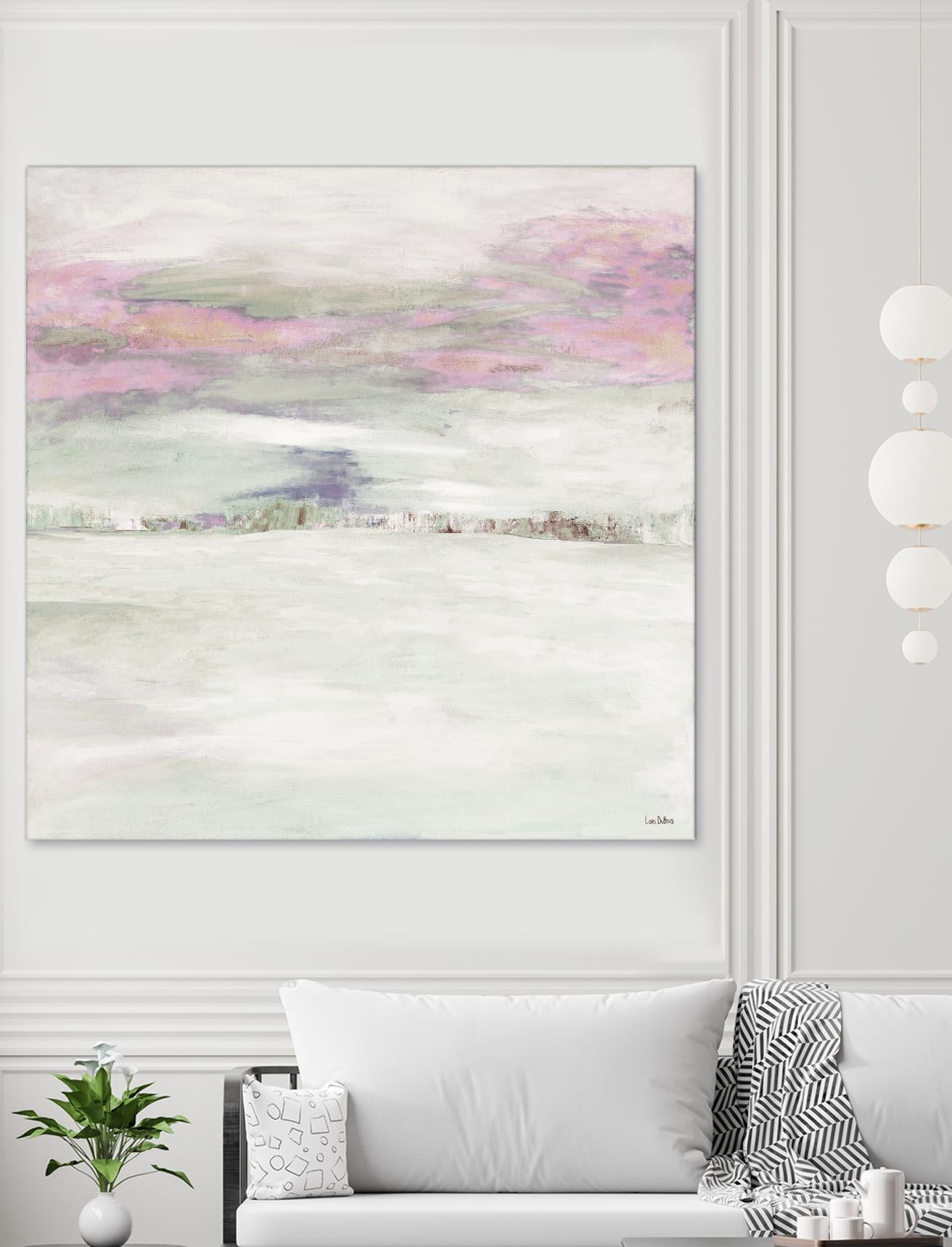 Winter Sky by Lori Dubois on GIANT ART - pink abstract paysage contemporain