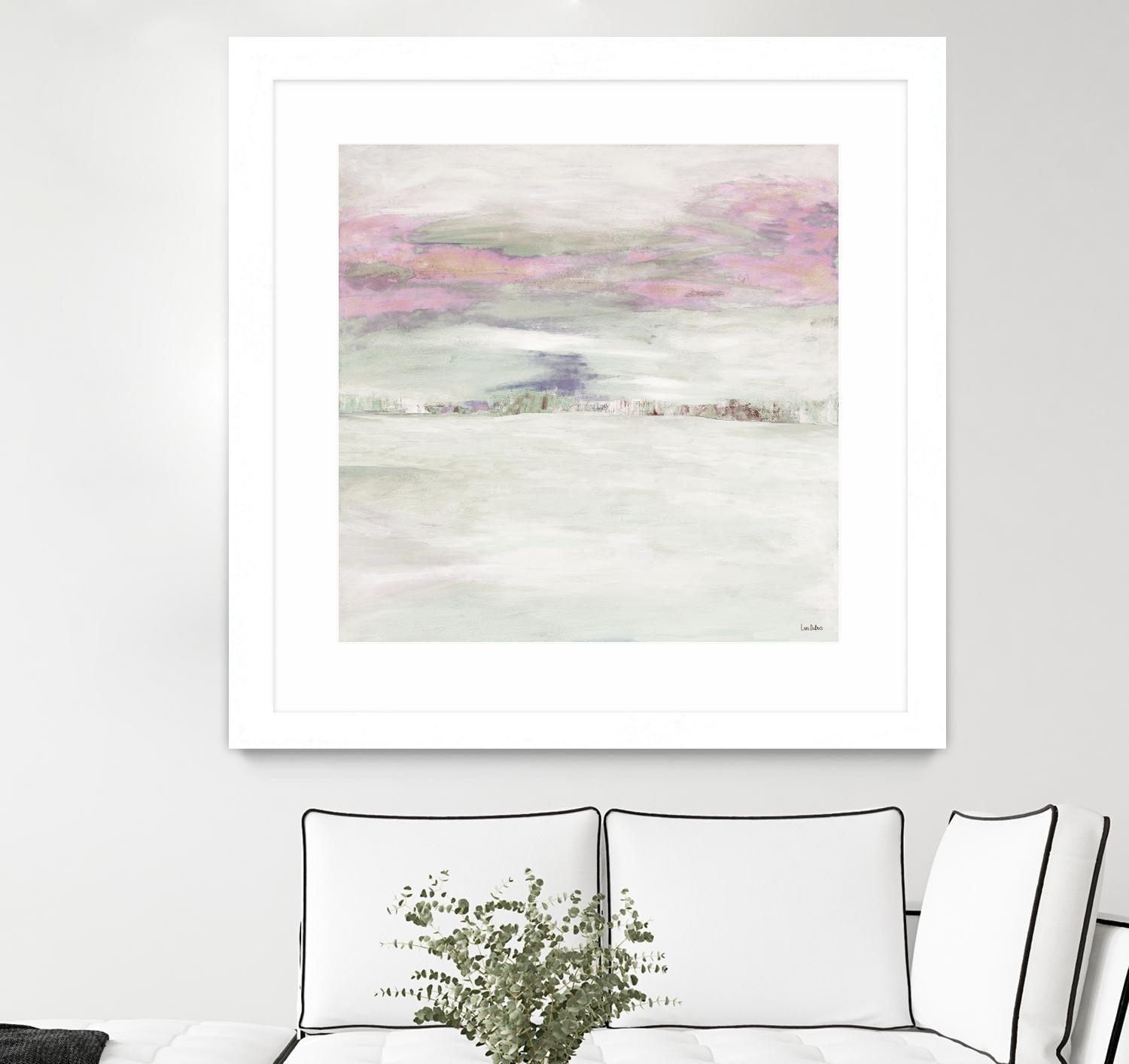 Winter Sky by Lori Dubois on GIANT ART - pink abstract paysage contemporain