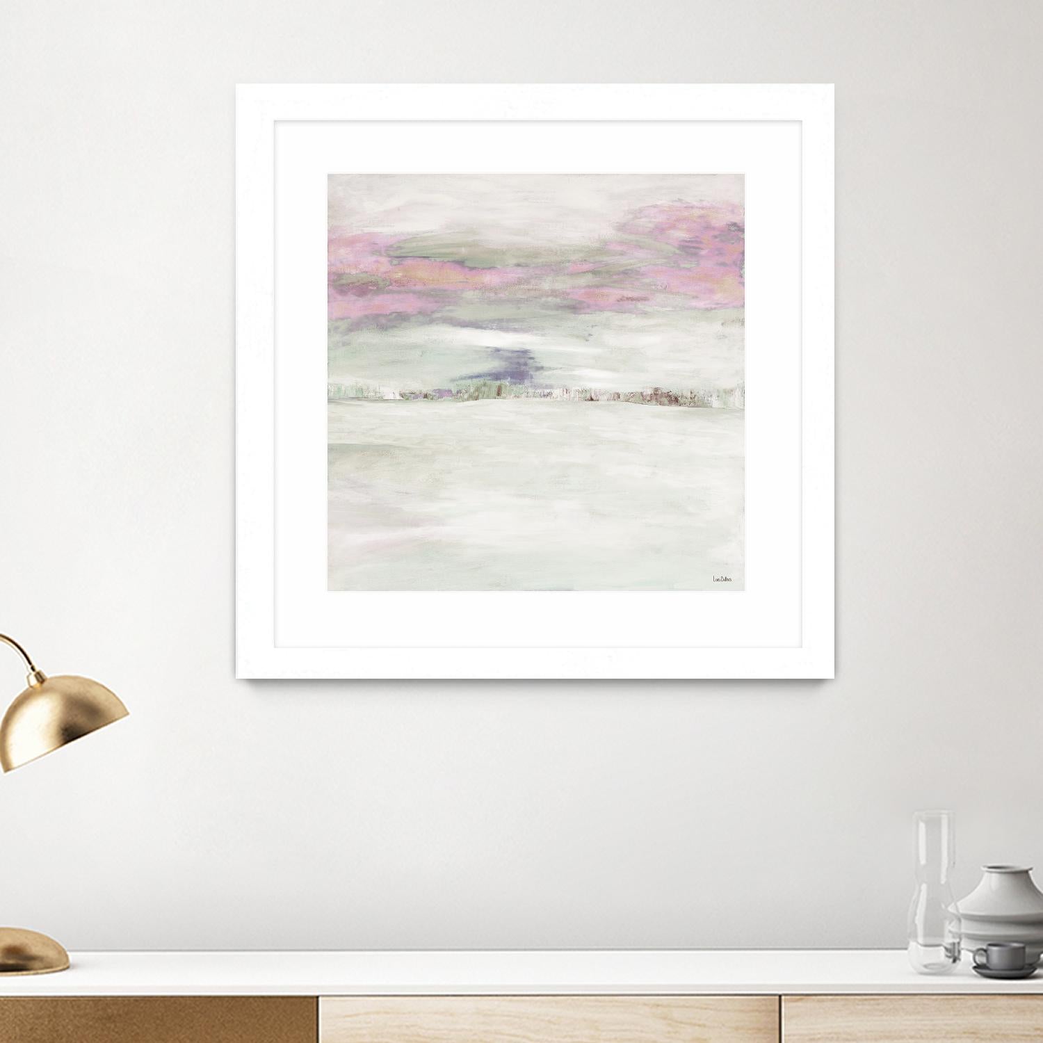 Winter Sky by Lori Dubois on GIANT ART - pink abstract paysage contemporain