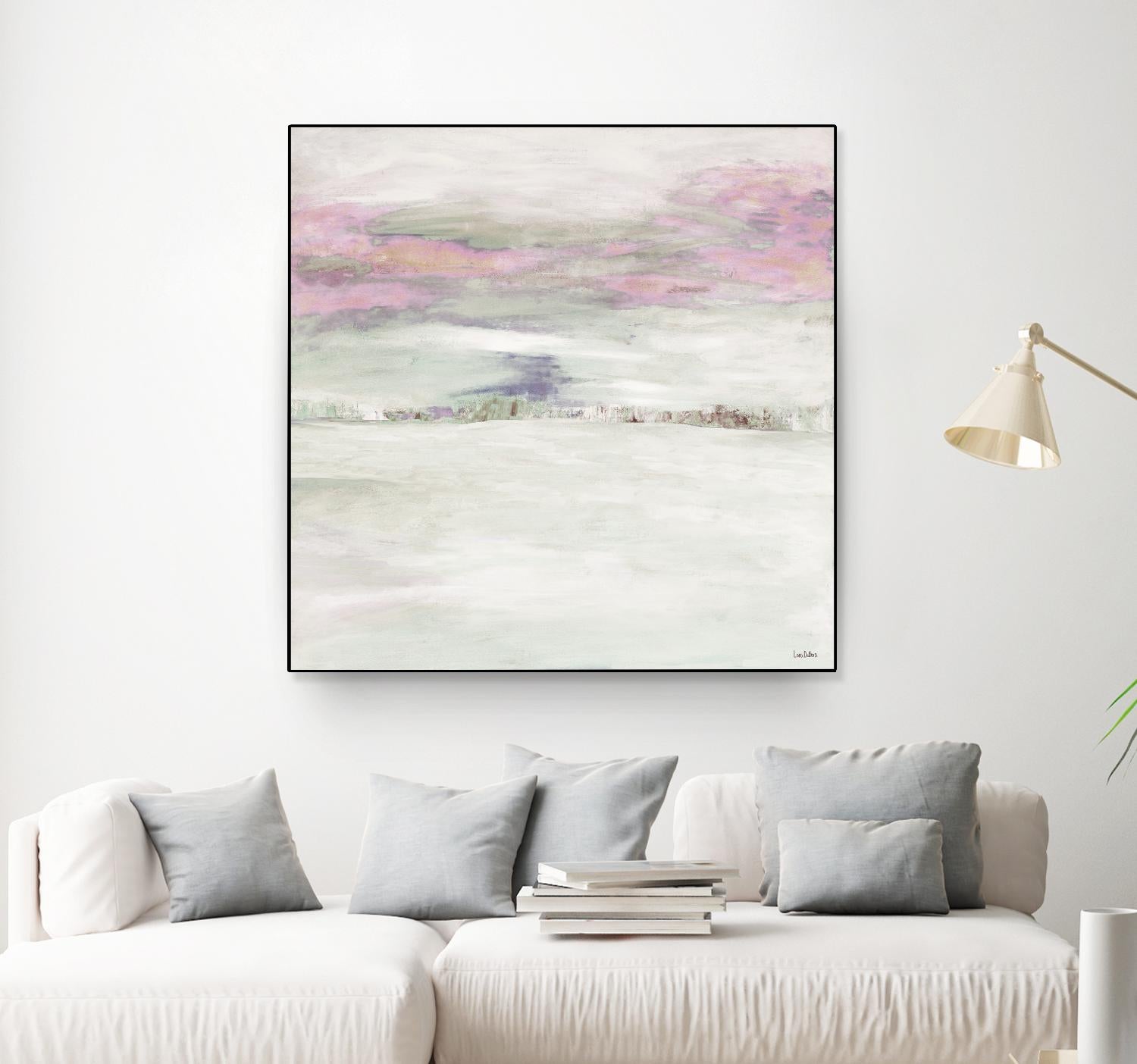 Winter Sky by Lori Dubois on GIANT ART - pink abstract paysage contemporain