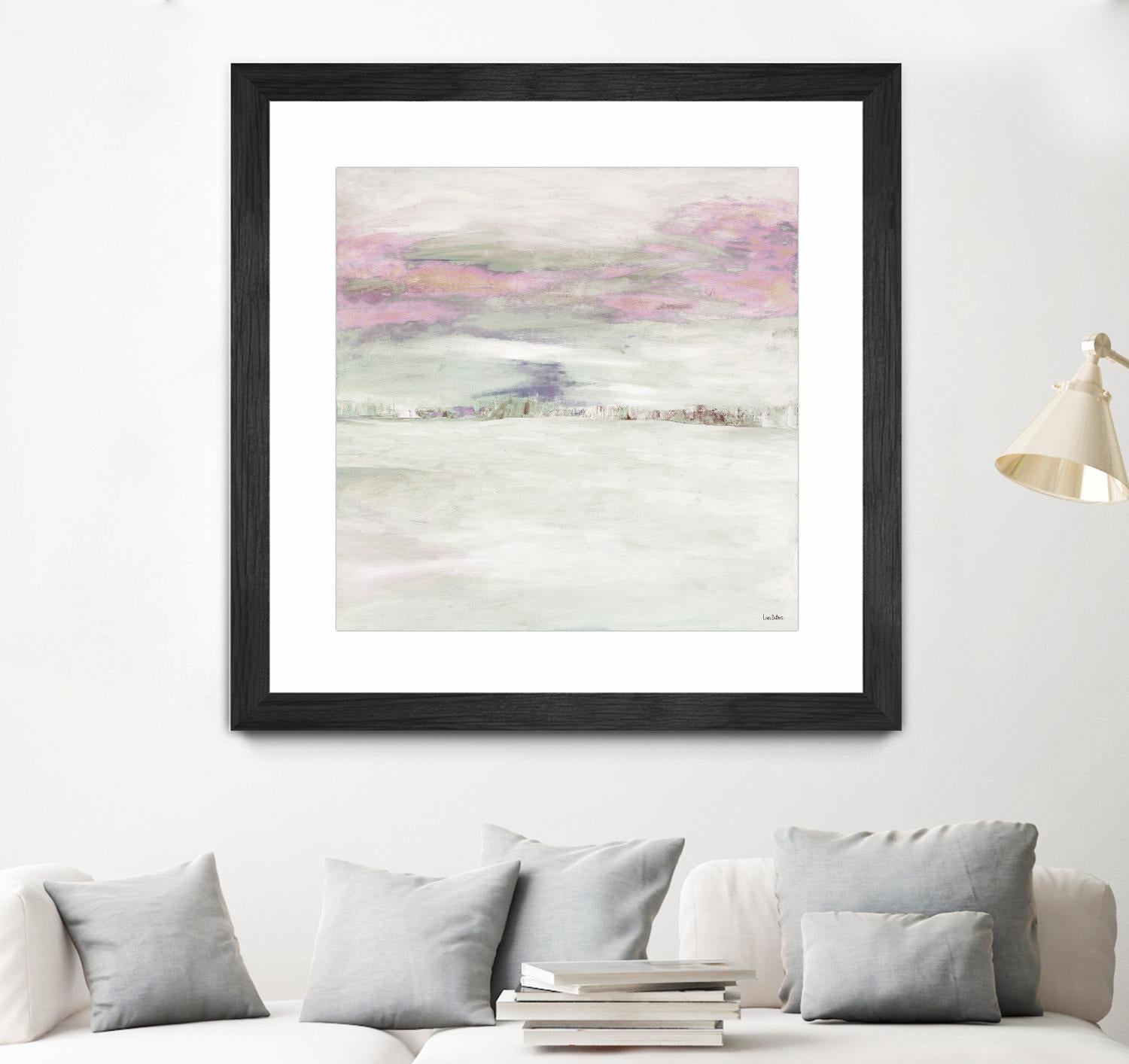 Winter Sky by Lori Dubois on GIANT ART - pink abstract paysage contemporain