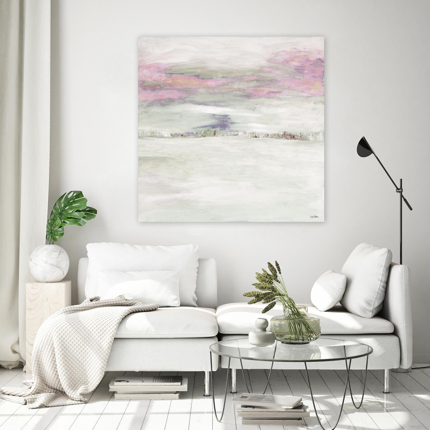 Winter Sky by Lori Dubois on GIANT ART - pink abstract paysage contemporain