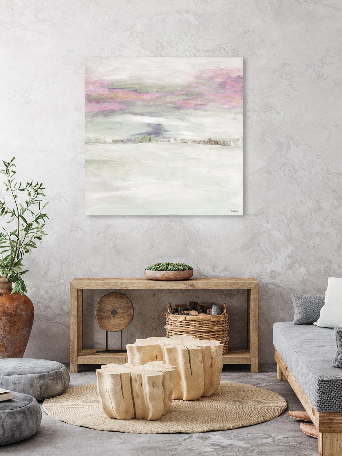 Winter Sky by Lori Dubois on GIANT ART - pink abstract paysage contemporain