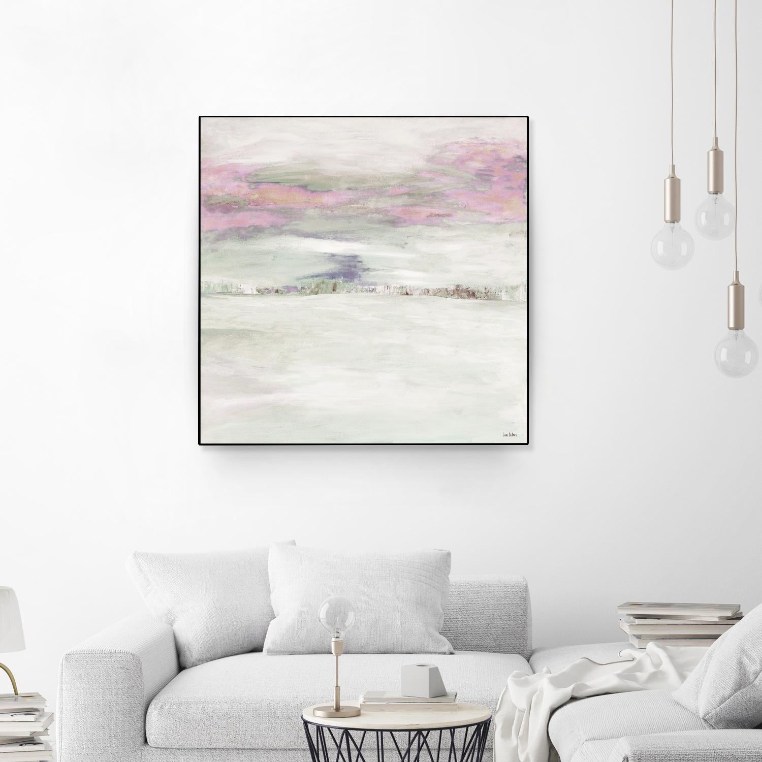 Winter Sky by Lori Dubois on GIANT ART - pink abstract paysage contemporain