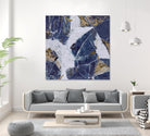 Tiger's Eye - Blue - B - 3 by Lori Dubois on GIANT ART - beige abstract