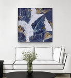 Tiger's Eye - Blue - B - 3 by Lori Dubois on GIANT ART - beige abstract