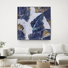 Tiger's Eye - Blue - B - 3 by Lori Dubois on GIANT ART - beige abstract