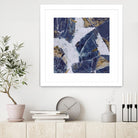 Tiger's Eye - Blue - B - 3 by Lori Dubois on GIANT ART - beige abstract