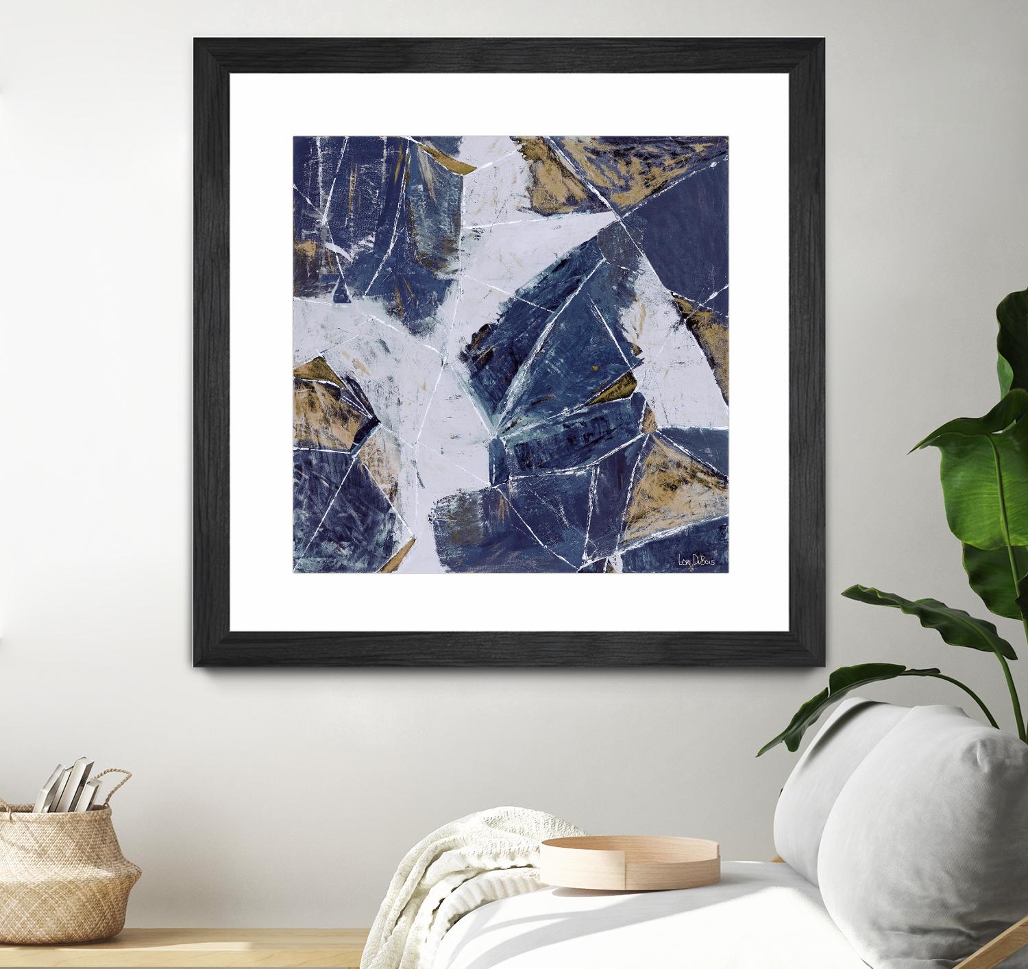 Tiger's Eye - Blue - B - 3 by Lori Dubois on GIANT ART - beige abstract