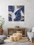 Tiger's Eye - Blue - B - 3 by Lori Dubois on GIANT ART - beige abstract artistes du québec