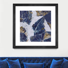 Tiger's Eye - Blue - B - 3 by Lori Dubois on GIANT ART - beige abstract