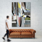 OceanRain by Lori Dubois on GIANT ART - pink geometric ton neutre