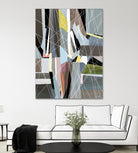 OceanRain by Lori Dubois on GIANT ART - pink geometric ton neutre