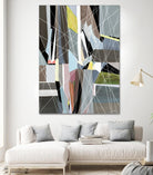 OceanRain by Lori Dubois on GIANT ART - pink geometric ton neutre