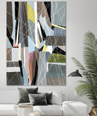 OceanRain by Lori Dubois on GIANT ART - pink geometric ton neutre