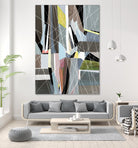 OceanRain by Lori Dubois on GIANT ART - pink geometric ton neutre