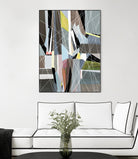 OceanRain by Lori Dubois on GIANT ART - pink geometric ton neutre