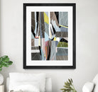 OceanRain by Lori Dubois on GIANT ART - pink geometric ton neutre