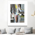 OceanRain by Lori Dubois on GIANT ART - pink geometric ton neutre