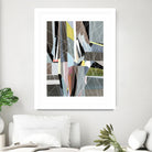 OceanRain by Lori Dubois on GIANT ART - pink geometric ton neutre